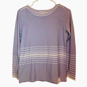 BELFORD Lavender Pima Cotton Light Sweater Size S
